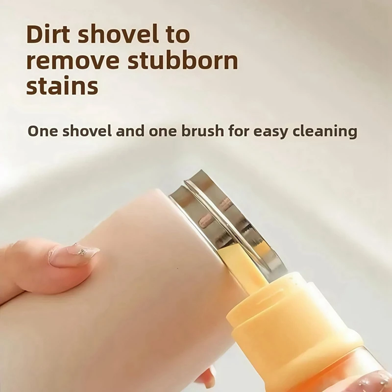 Escova de maquiagem para copo de água, escova multifuncional para limpeza de tampa de copo, ferramenta especial para garrafa de limpeza