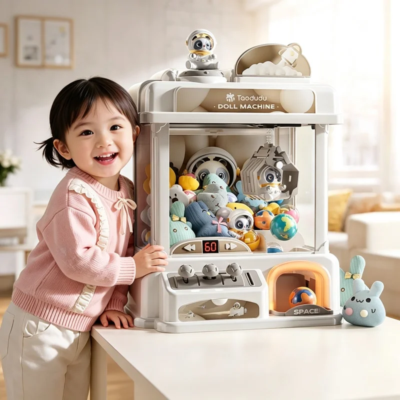 Máquina de garras mini para niños, operada con monedas, juegos de arcade, máquinas de grúas de muñecas, juguetes para niños, regalos de cumpleaños y Navidad