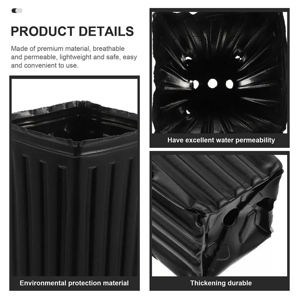 60 قطعة أواني شجرة Pp سميكة في الهواء الطلق حديقة كوب التغذية زراعة الحضانة كاتب الحاويات زهرة الخضار تنمو الكؤوس