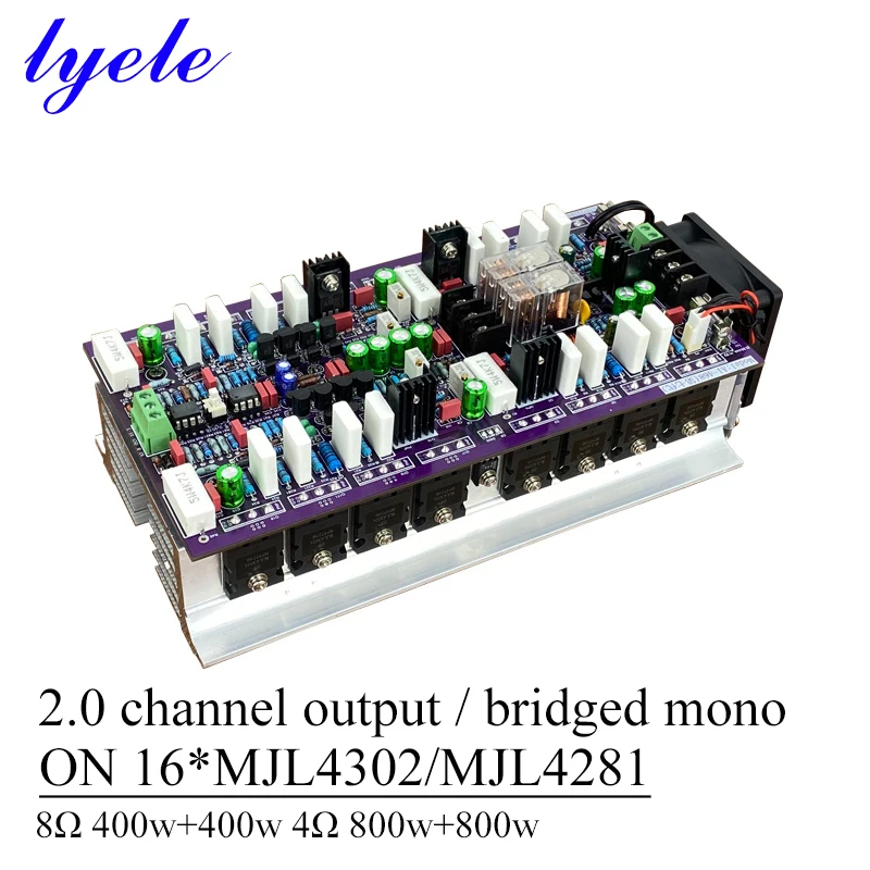 800w*2 4Ω 2.0 Power Amplifier Board Bridge BTL Mono 1800w 8Ω High Power Super Class AB Partial Class A Hifi Amplifier