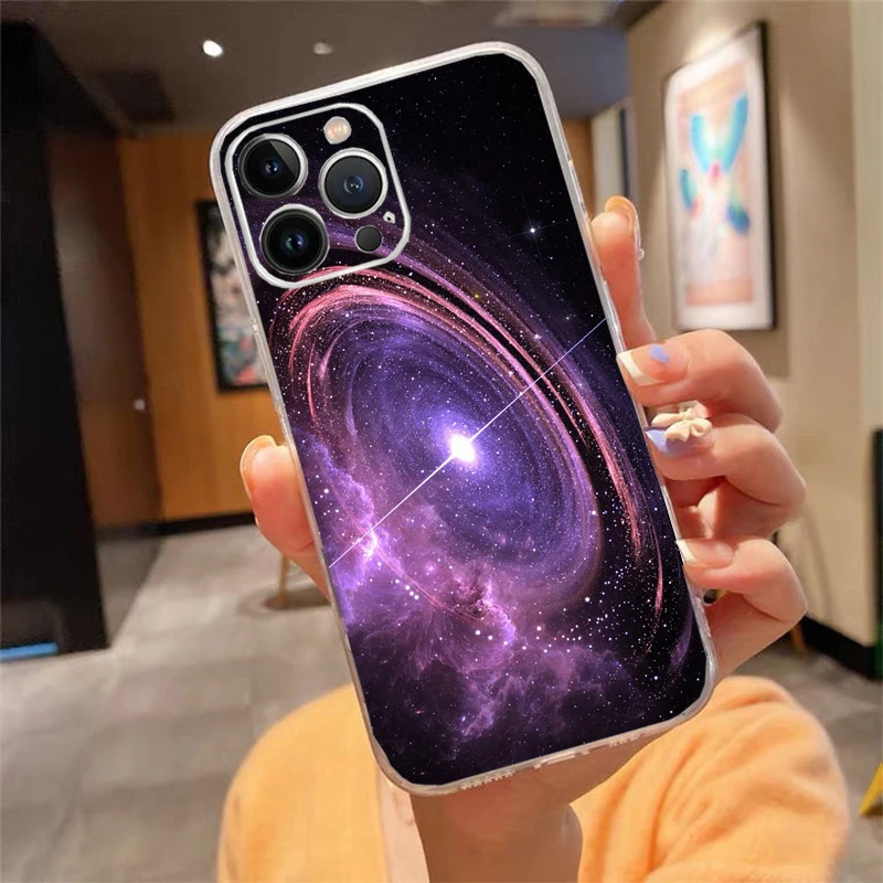 

Universe Space Planet Phone Case Carcasa Funda For iPhone 17 Pro Max Air 16 15 14 13 Pro Max 15 16 Pro 15Plus Case