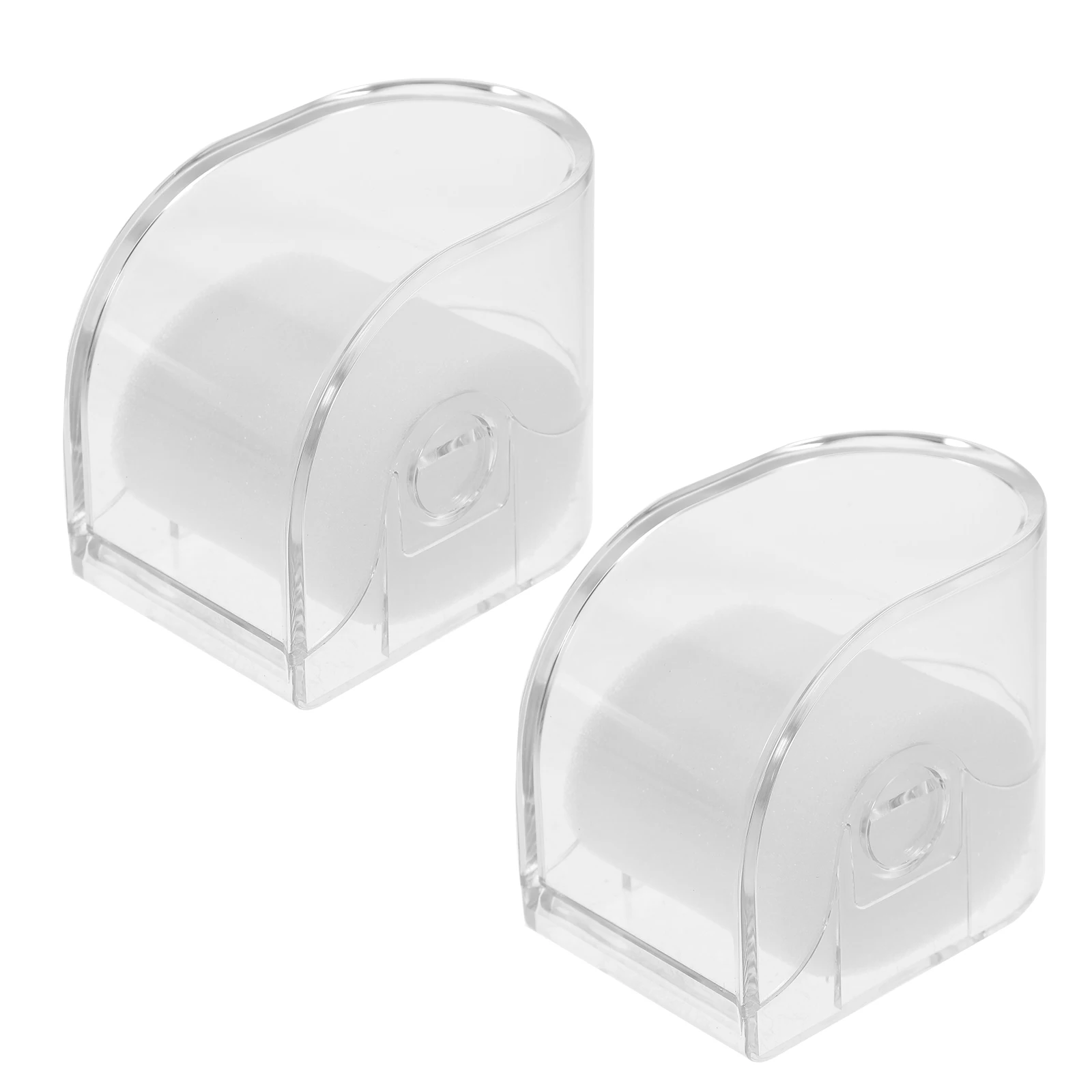 

2Pcs Watch Box Clear Display Organizer Storage Case for Watches with Sponge Holder Suitable for Watch Gift Packaging
