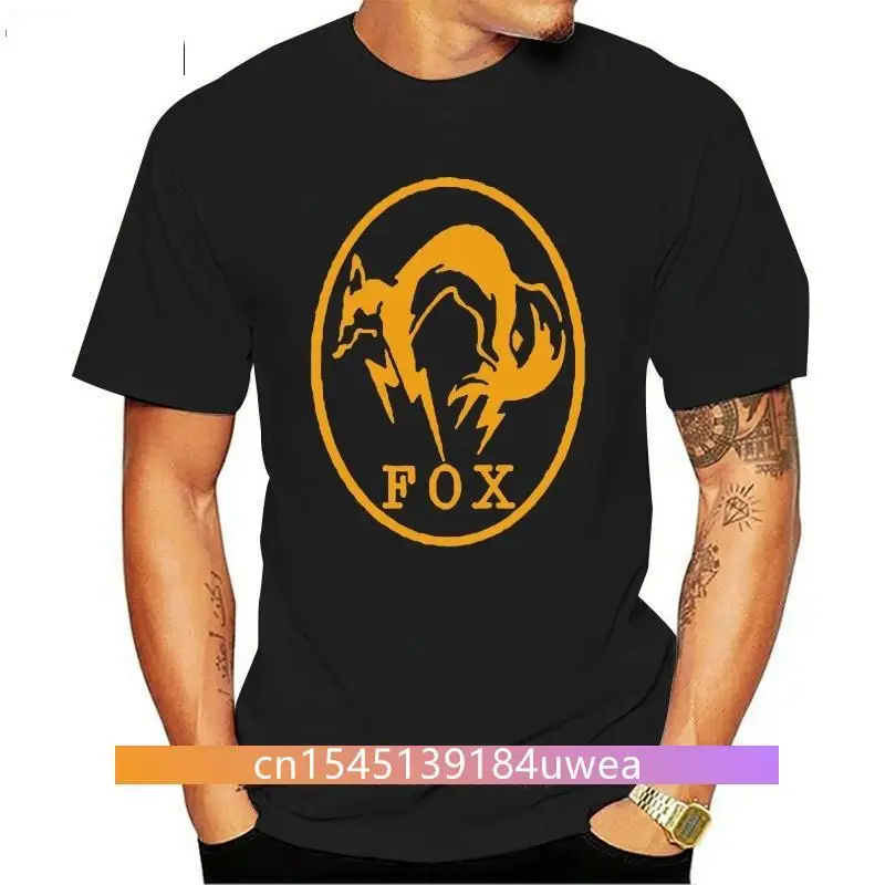 New 2021 Fox Hound Logo Metal Gear Solid Special Force Men Black T Shirt Size S 3Xl