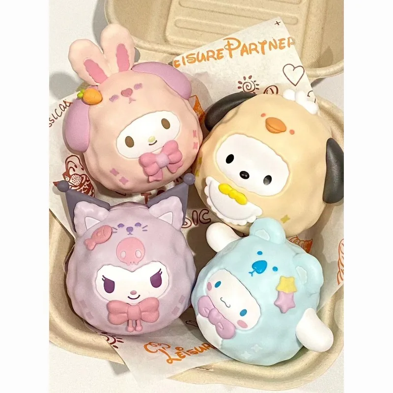 

Sanrio Kawaii Kuromi My Melody Cinnamon Roll anime cartoon character peripheral tumbler series handmade desktop ornaments gifts