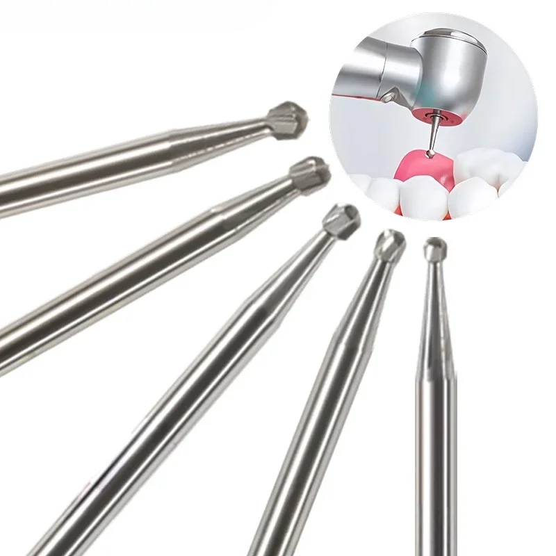 Dental Tungsten Carbide Bur Tungsten Steel Carbide Crown Metal Cutting Burs For High Speed Handpiece MX
