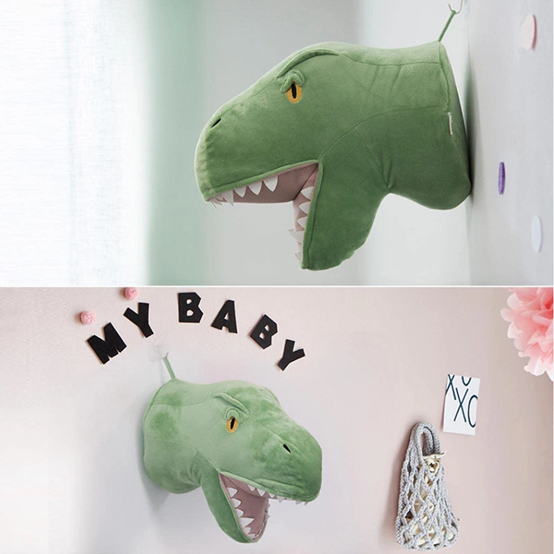 Moda peluche decorazione animale dinosauro animale appeso a parete giocattolo decorazione camera da letto camera dei bambini appeso a parete