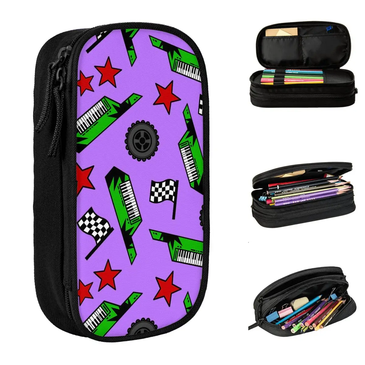 Estuches de lápices clásicos Fnafed Roxanne, caja de lápices, caja de bolígrafos para estudiantes, bolsas de gran capacidad, regalo escolar para estudiantes, papelería