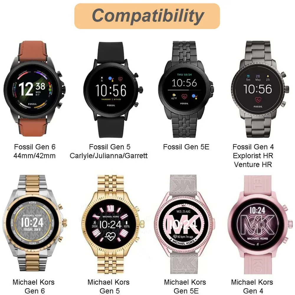 Charger Dock for Fossil Gen 6/ Gen 5/ Gen 5E/ Gen 4 USB Charging Cable 1M Michael Kors Runway Skagen Falster 2/ Misfit Vapor 2