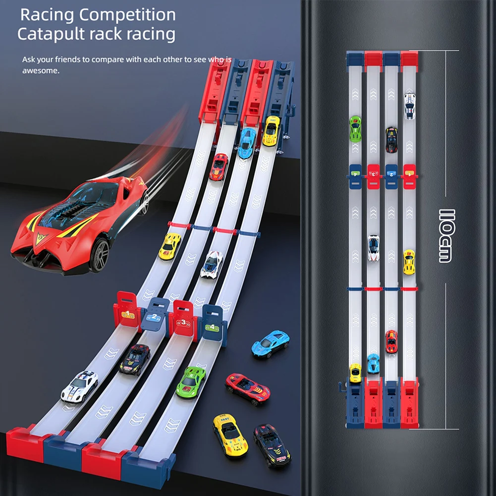 Ejection Rail Car Toys Set For Kid Parent-Child Interaction Toy Ideal Gift For Birthday