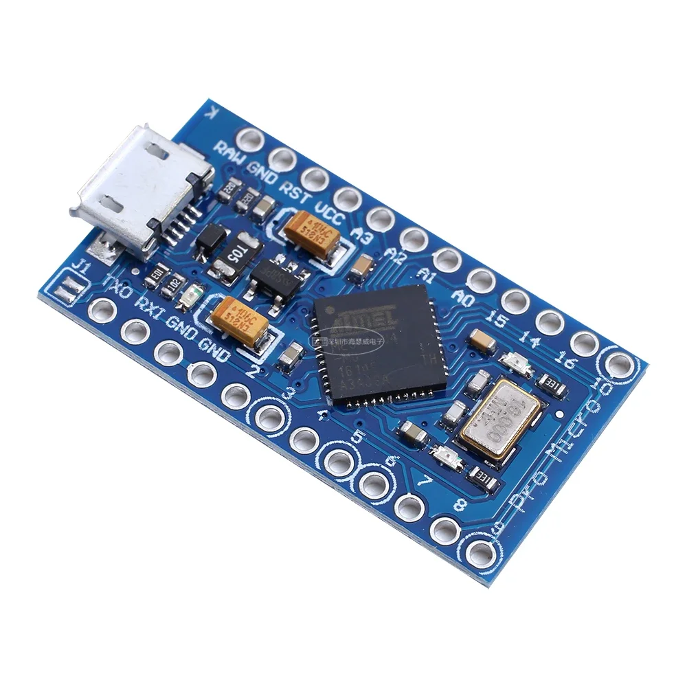 Pro Micro ATmega32U4 5V 16MHz استبدال ATmega328 لـ ATMega 32U4 Pro Mini مع رأس دبوس صفين