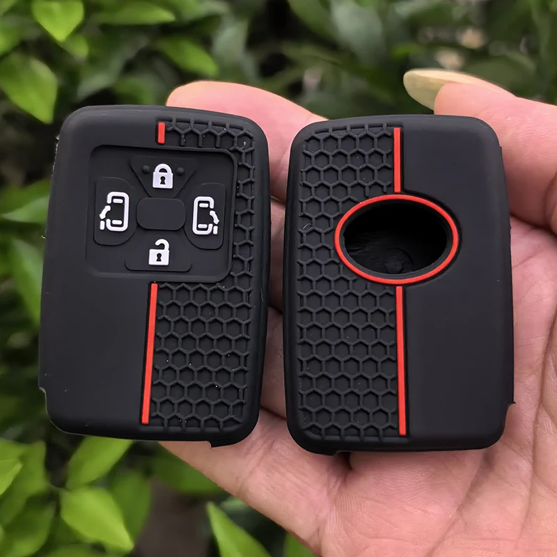 For Toyota RAV4 2008 Premio Auris Rukus Vanguard Estima Alphard Vellfire Silicone Car Key Case Cover Remote Fob Shell Key Holder