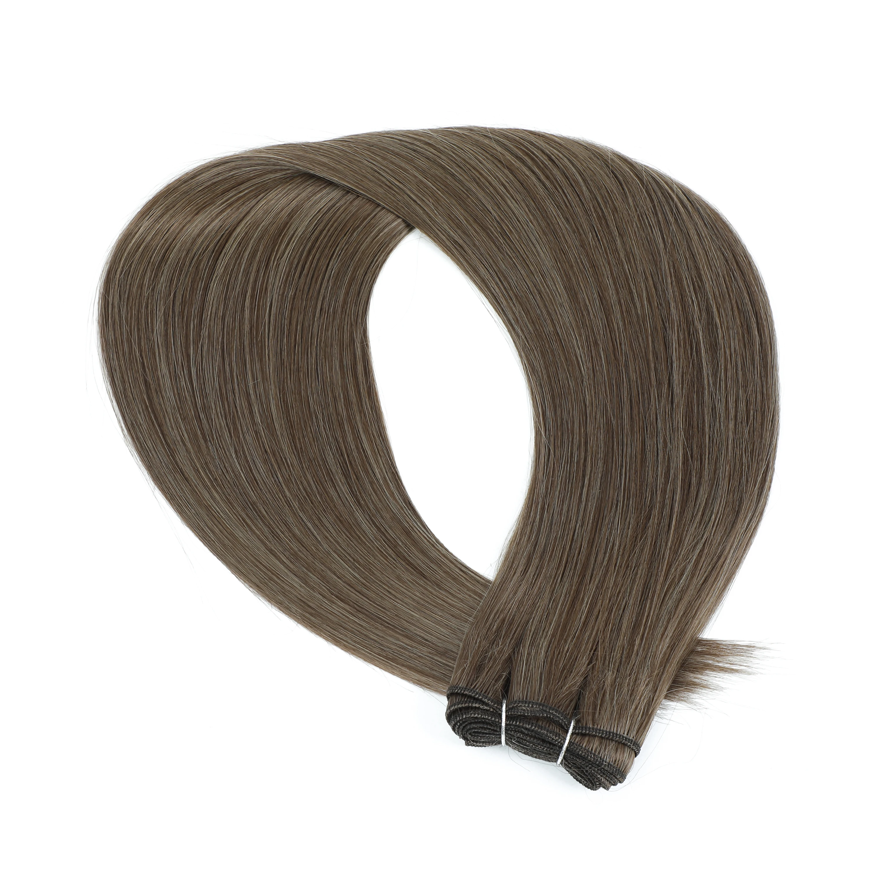 36 Zoll 200 g glattes Haarbündel 26 Zoll 150 g Bio-Synthetik-Klavierblond-Braun # 613 M618 Hochtemperaturfaser-Haarweberei