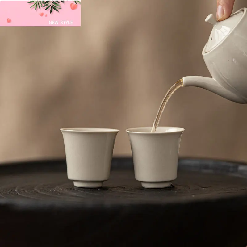 

2 шт./компл., керамические чашки для чая в стиле ретро, трава, ясень, дерево, ясень, чашка для дегустации, чашка для личной медитации, чашки для запаха, чашки для кунг-фу, 30 мл