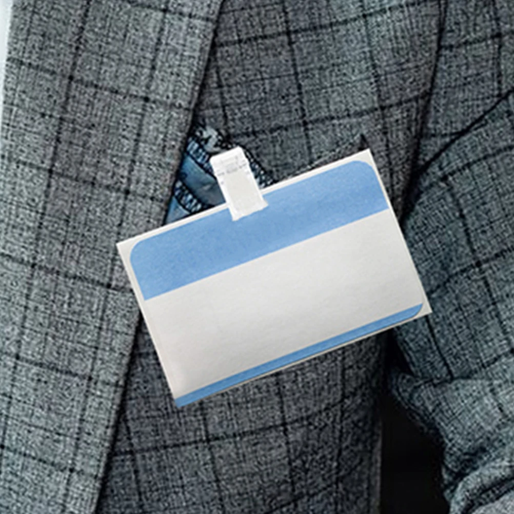 

20 Pcs Badge Holder Self-adhesive Mini Clips Rectangle Sticky Spring for Hanging Tapestry Pp Photo Poster Wall