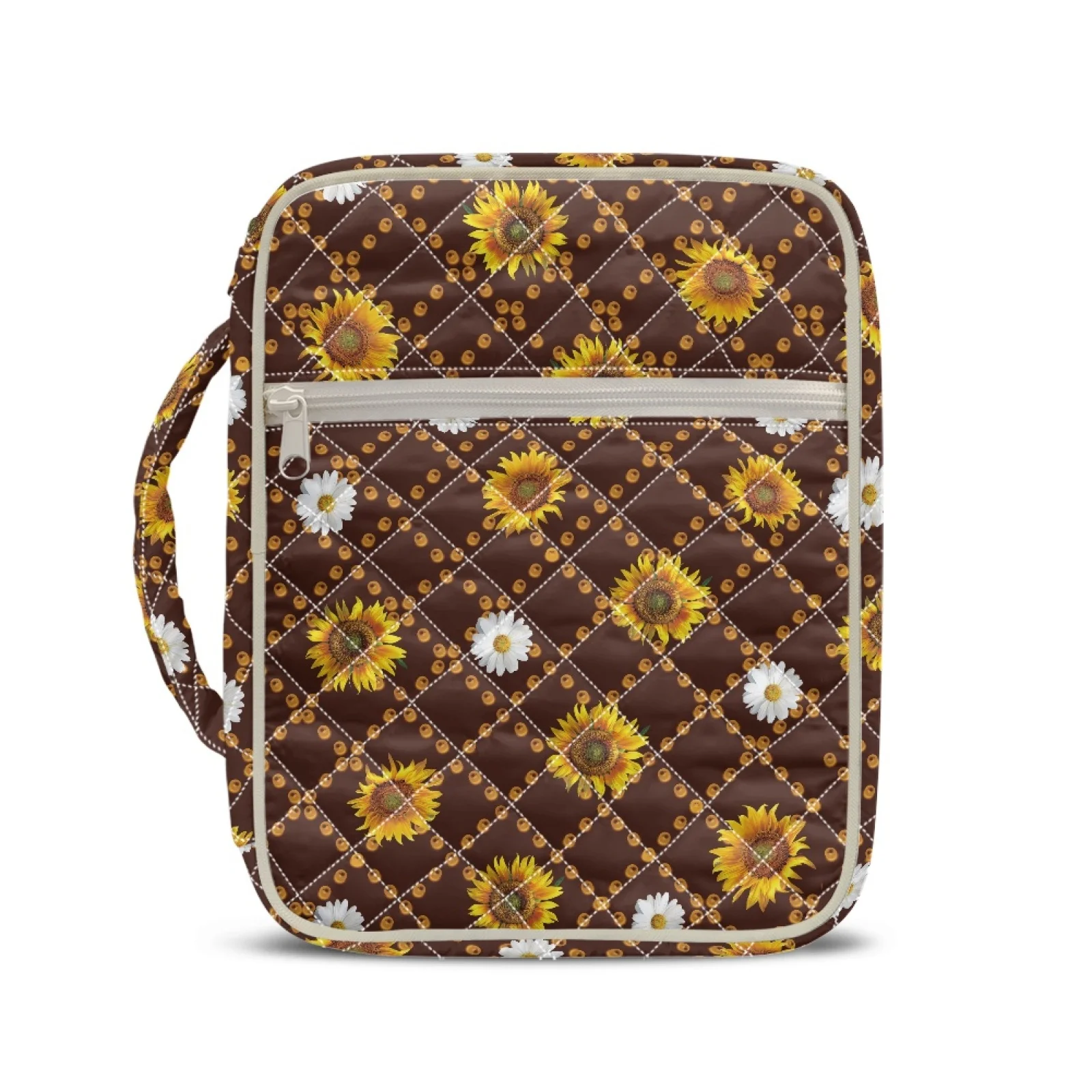 Coloranimal Daisy Theme New Design Bible Study Bag Polyester Zipper Clouse Bibles Carrying Case for Casual Outings