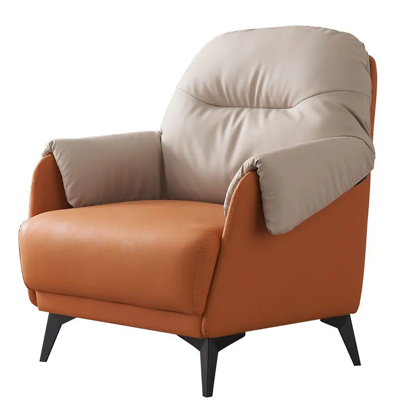 

Light luxury hotel reception leather tiger chair, business negotiation chair