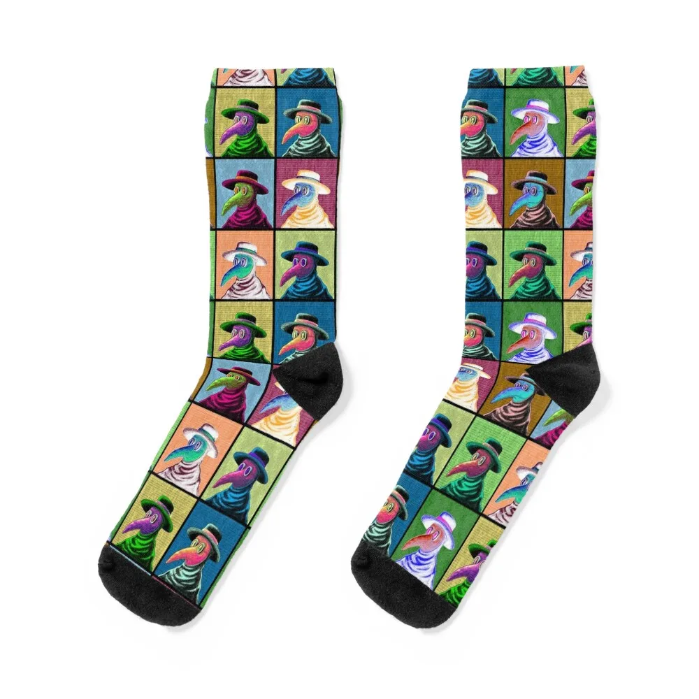 

Pop Art Plague Doctor Socks Hiking boots custom Running kawaii Women's Socks Men's