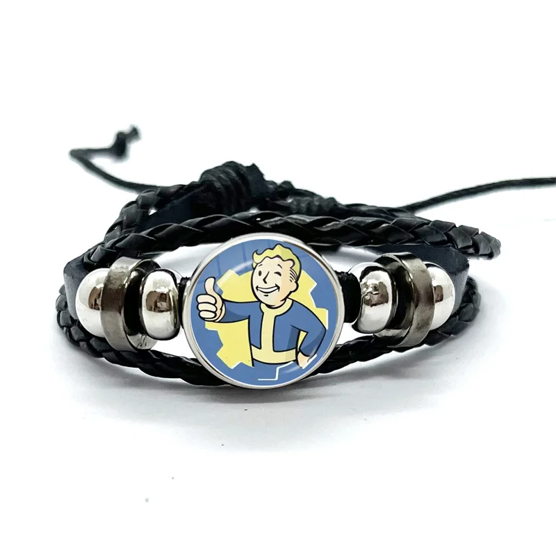 Vault-Tec 111 Vault boy Creative Game Funart Bracelets Art Multilayer Braided Bracelets Bangles Handmade Jewelry Gifts