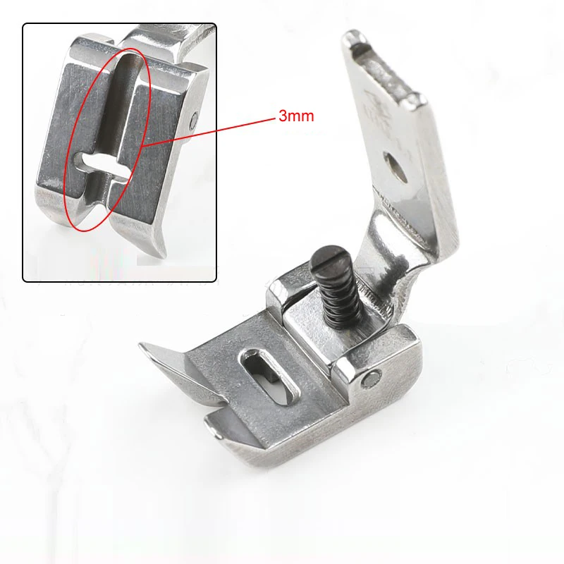 Prensatelas con bisagras para máquina de coser, prensatelas de 3mm para máquina de coser Industrial en Zigzag Singer 20U 457 JUKI LZ-2280 2284