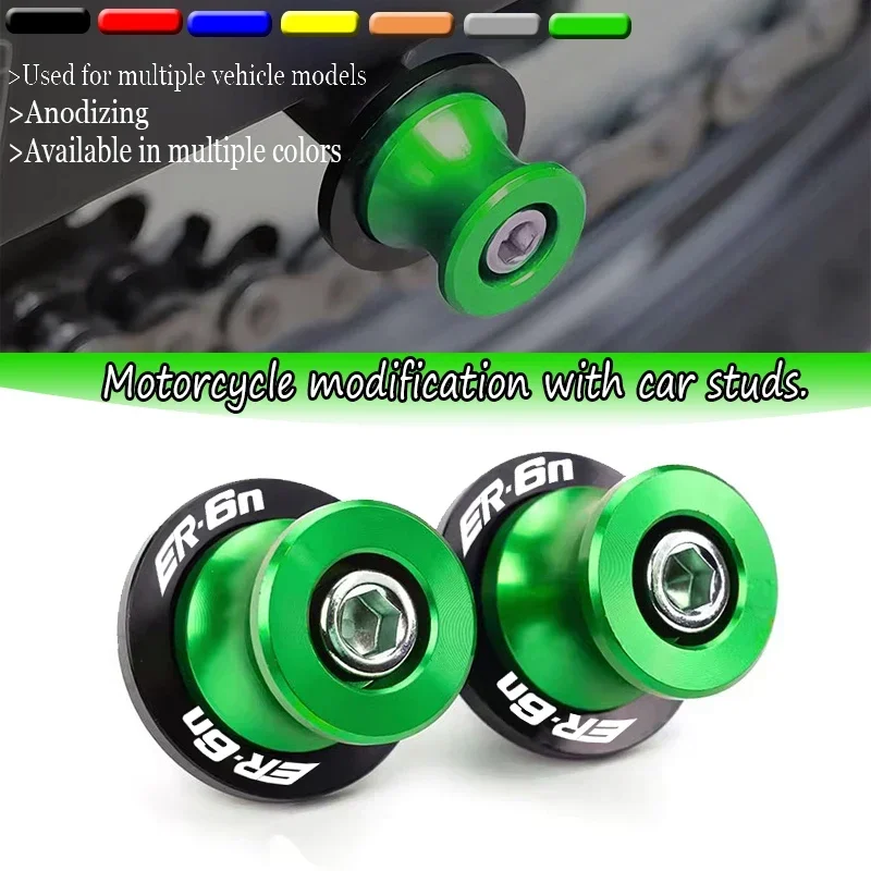 2025 Fit For Ka@&wasaki ER6N ER 6N 2006- 2016 2007 10M Motorcycle Swingarm Spools Slider Swing Screw Sliders Spools Stand Arm