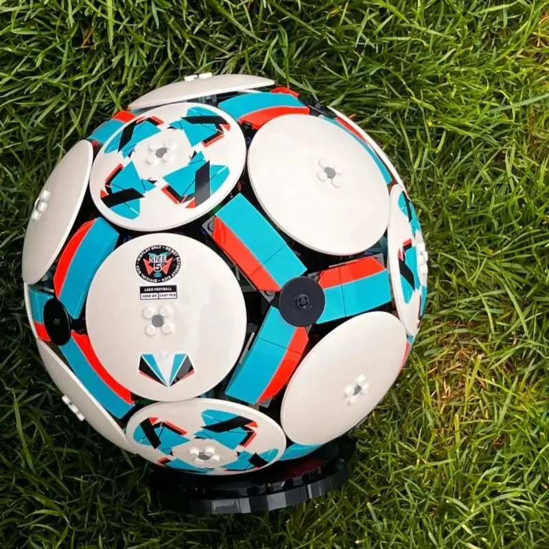 2026 Soccer Ball Football Bricks Building Blocks Compatible 1498pcs Creative Sports Model Birthday Gift for Kid Boy Toys