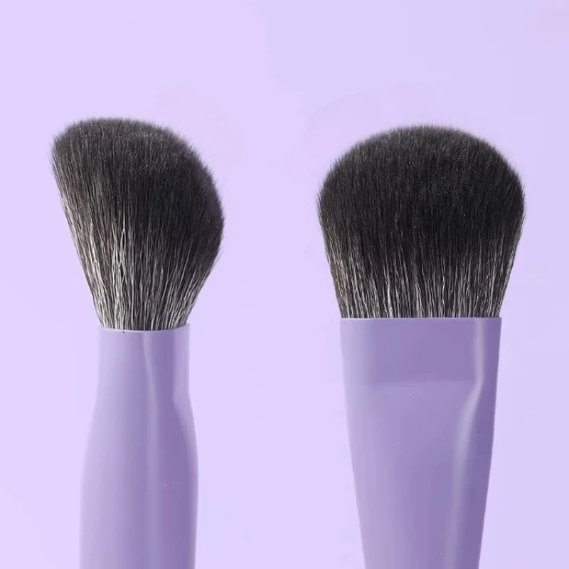 GUOXIAONIU Einzelner Flacher Runder Foundation-Pinsel mit Box Puder Rouge Concealer Make-up-Pinsel Hautfreundliches Make-up-Werkzeug – Detail 5
