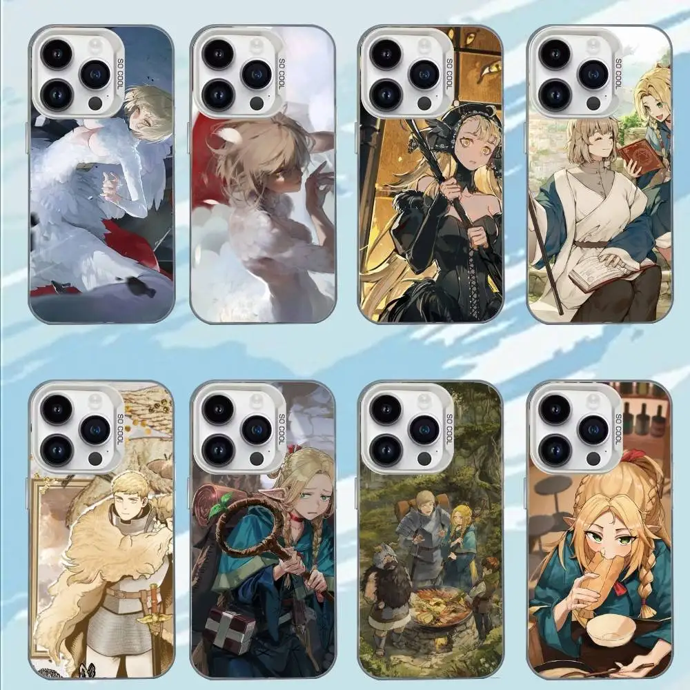 

Anime D-Delicious in Dungeon-n Phone Case For iPhone 17,16,15,14,13,12,11,Mini,Pro,E,MAX White Matte Shockproof Cover
