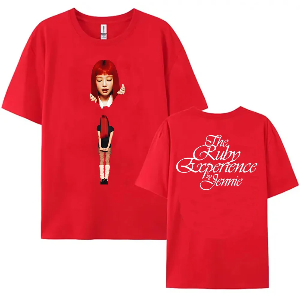

The Ruby Experience Crewneck Tshirt Jennie Ruby Album Printing T Shirts Like Jennie Single 2025 New T-shirt Women Men Clothing