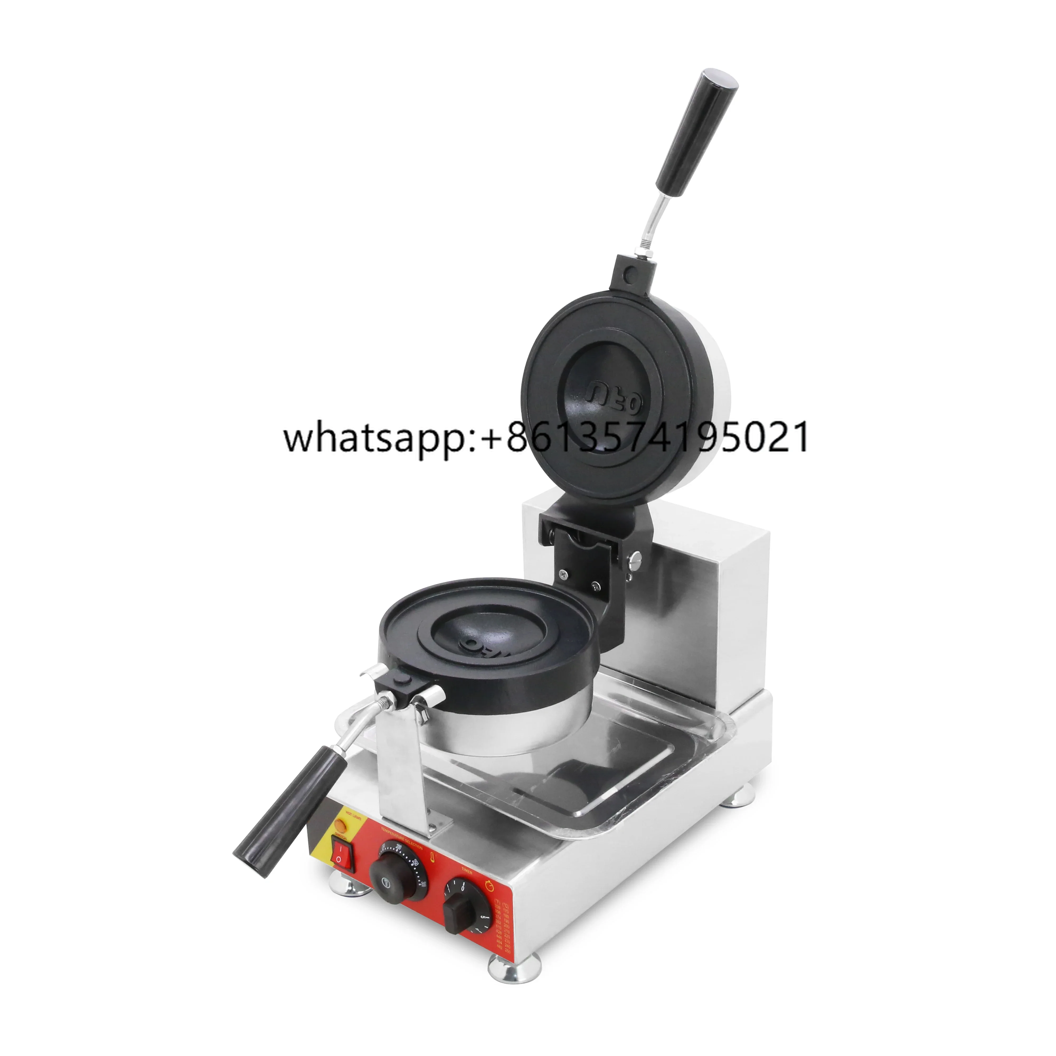 

TSnack Machine Sandwich Hamburger Waffle Bowl Maker UFO Burger Press Maker Machine