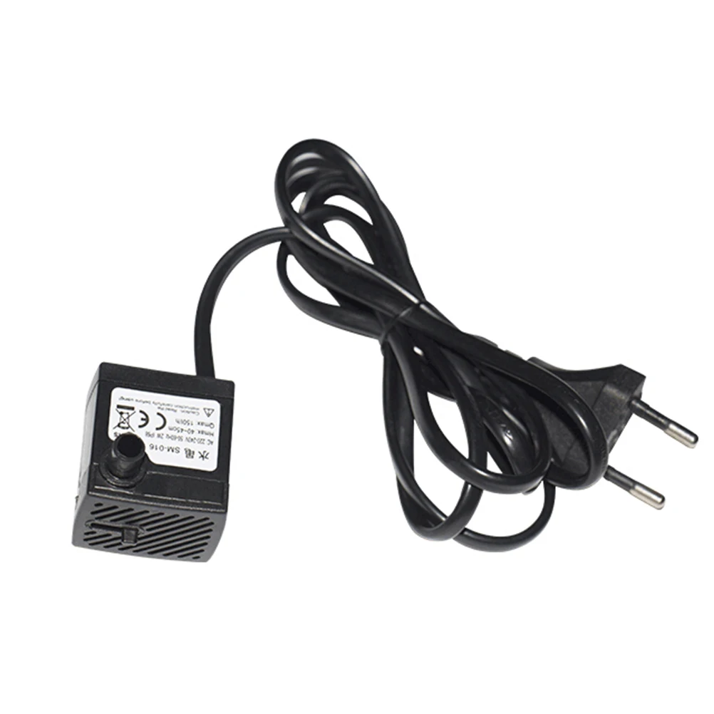 

2 W Submersible Pump Compact Detachable for Fountains Aquarium Ponds Fish Tank Water Garden Hydroponic Systems Low Noise