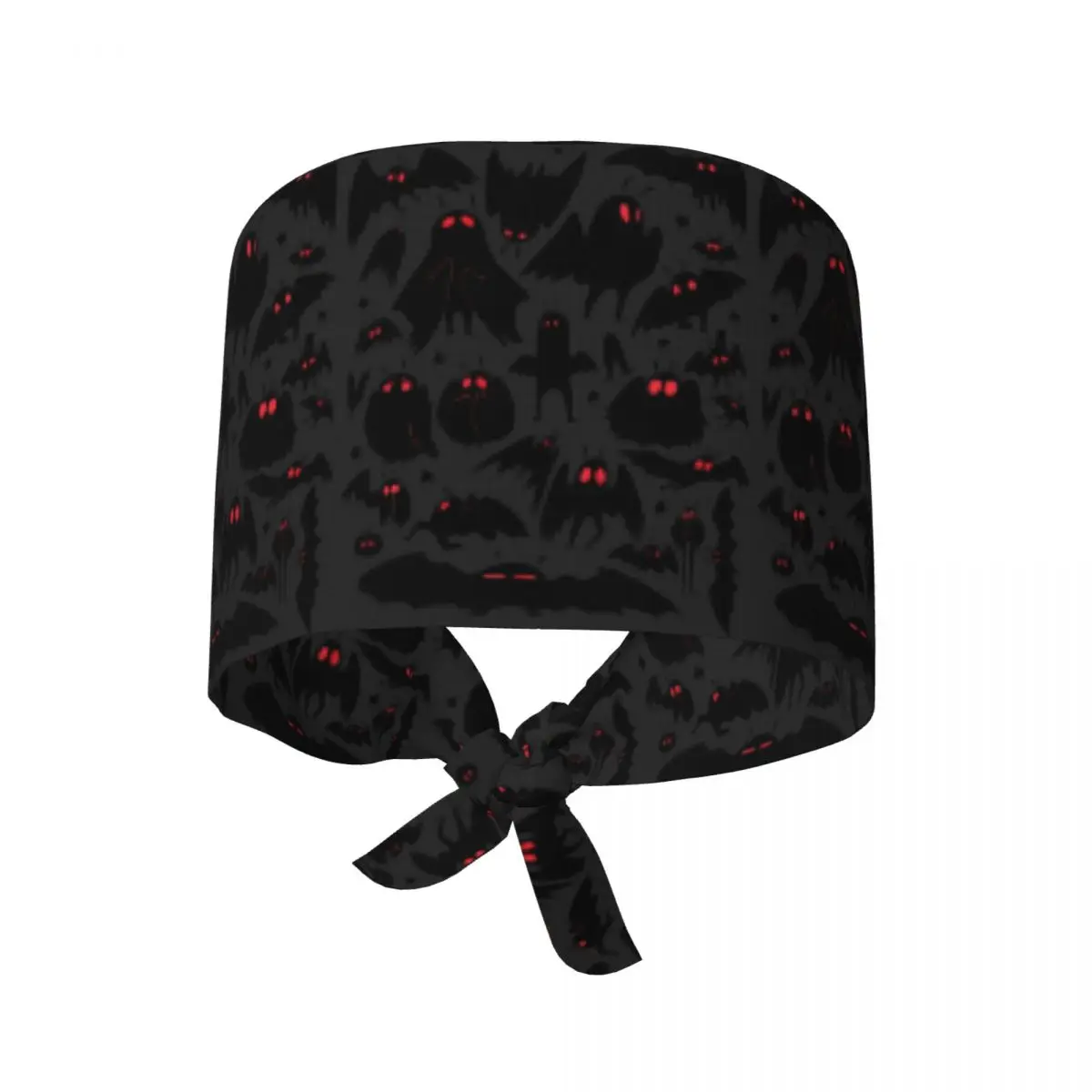 Cute Cryptids Mothman Pattern Scrub Hat Doctor Working Surgical Cap Men Women Adjustable Nursing Caps for Dentist