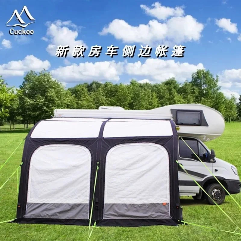 Trailer RV side inflatable tent, outdoor camping car portable RV supplies, RV side tent side tent