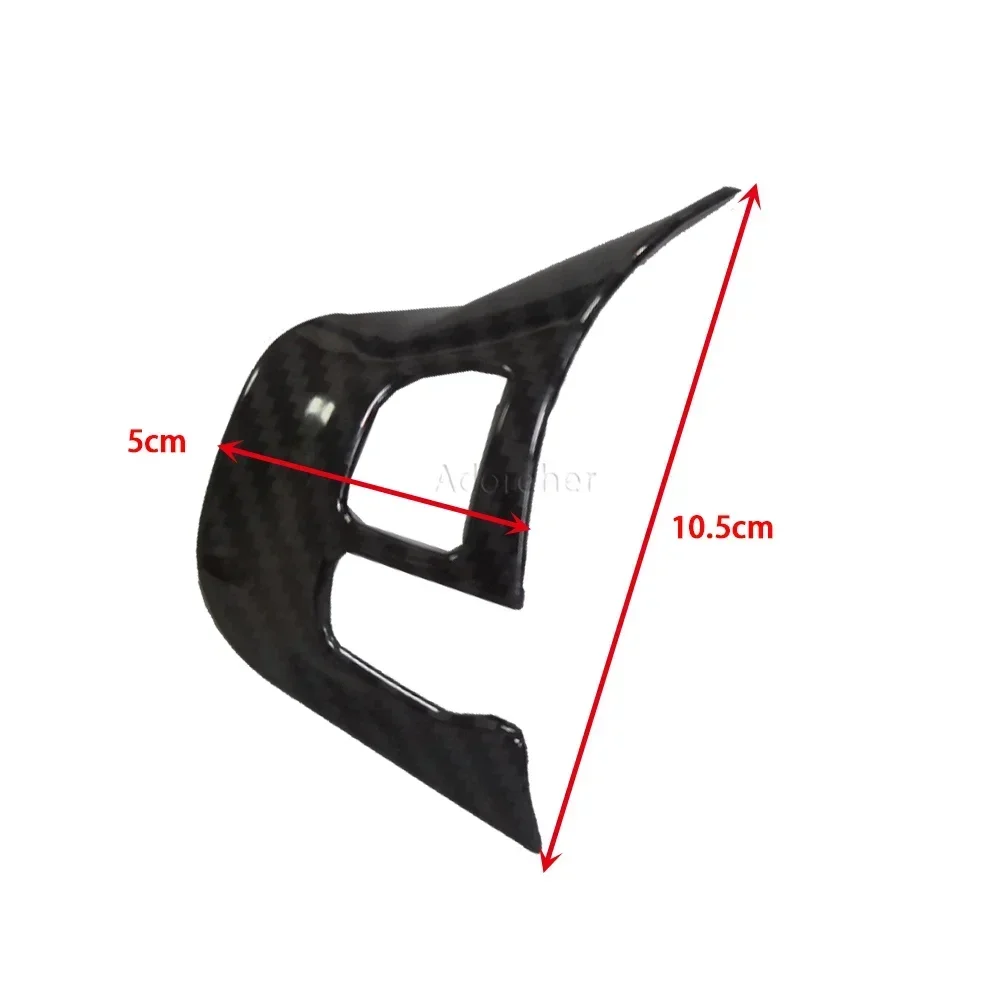 Carbon Fiber Car Steering Wheel Decoration Cover Trim Sticker Fit for Peugeot 2008 208 308 2014 2015 2016 2017 2018