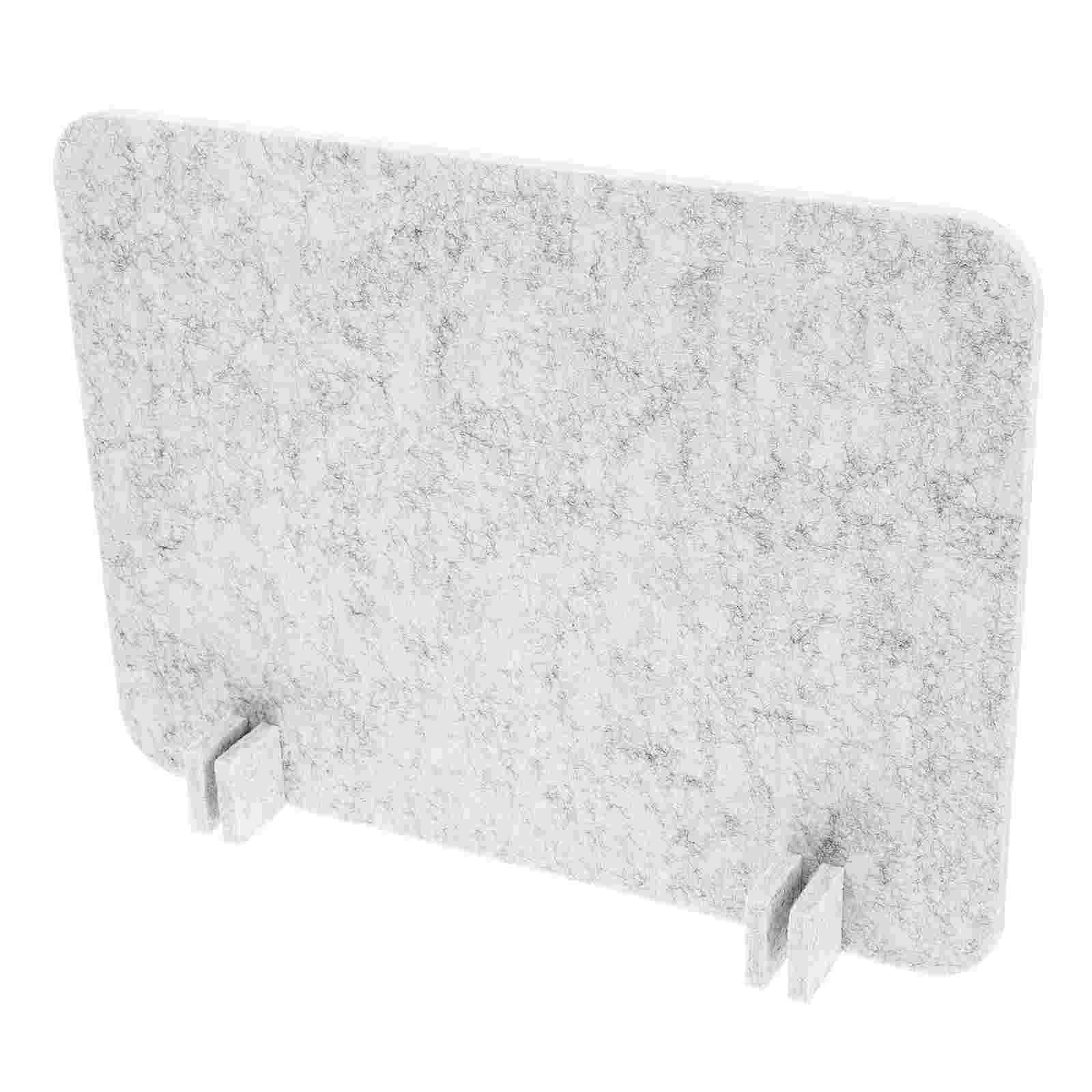 Panel Desk Bezel Table Cover Protector Privacy Screen Baffle Sound Light Grey Felt with Back Work Disconnector