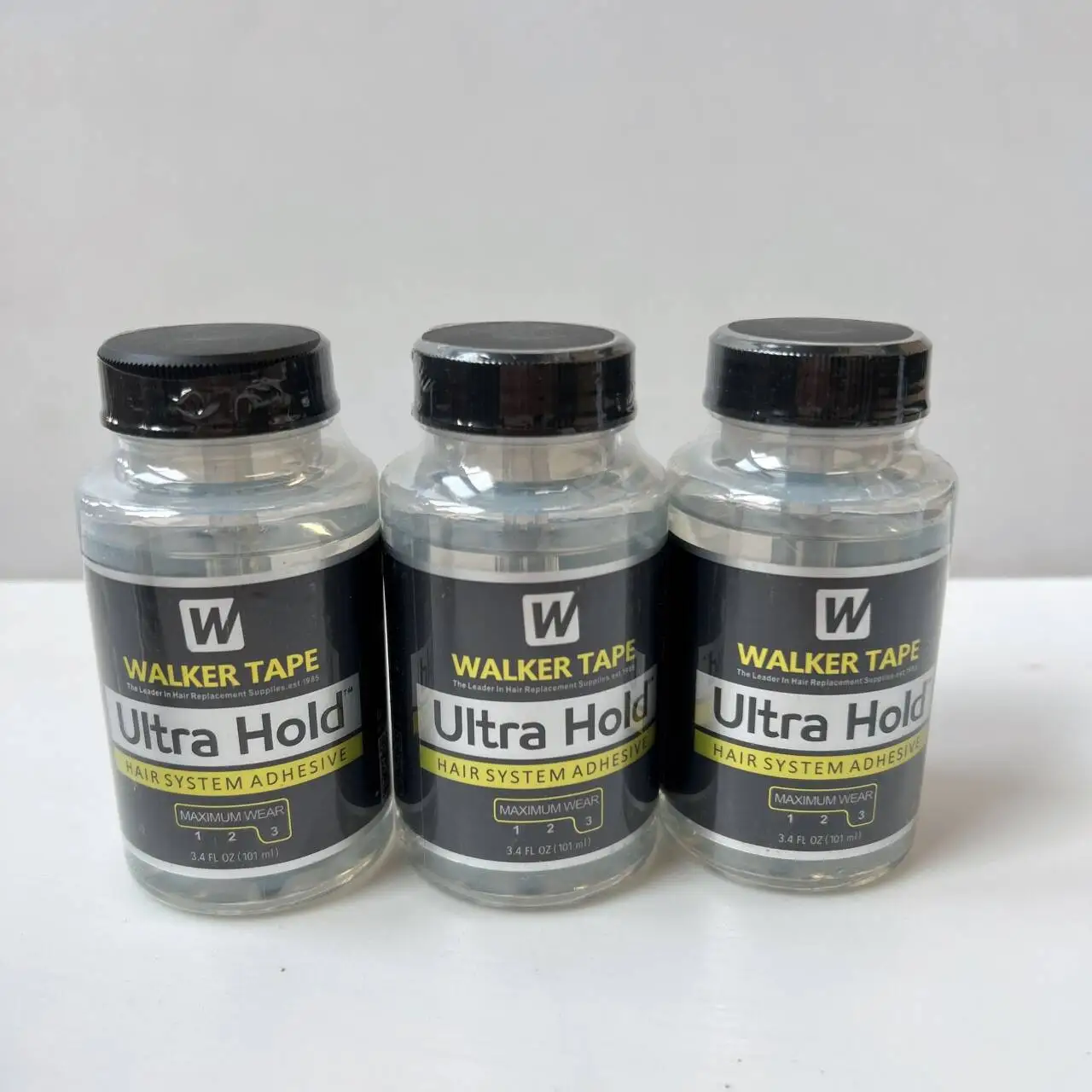 101 مللي المواد اللاصقة الغراء الترا عقد السائل السندات الغراء نظام الشعر لاصق غراء السيليكون للشعر المستعار الدانتيل/الشعر المستعار/الإغلاق والمزيل #1