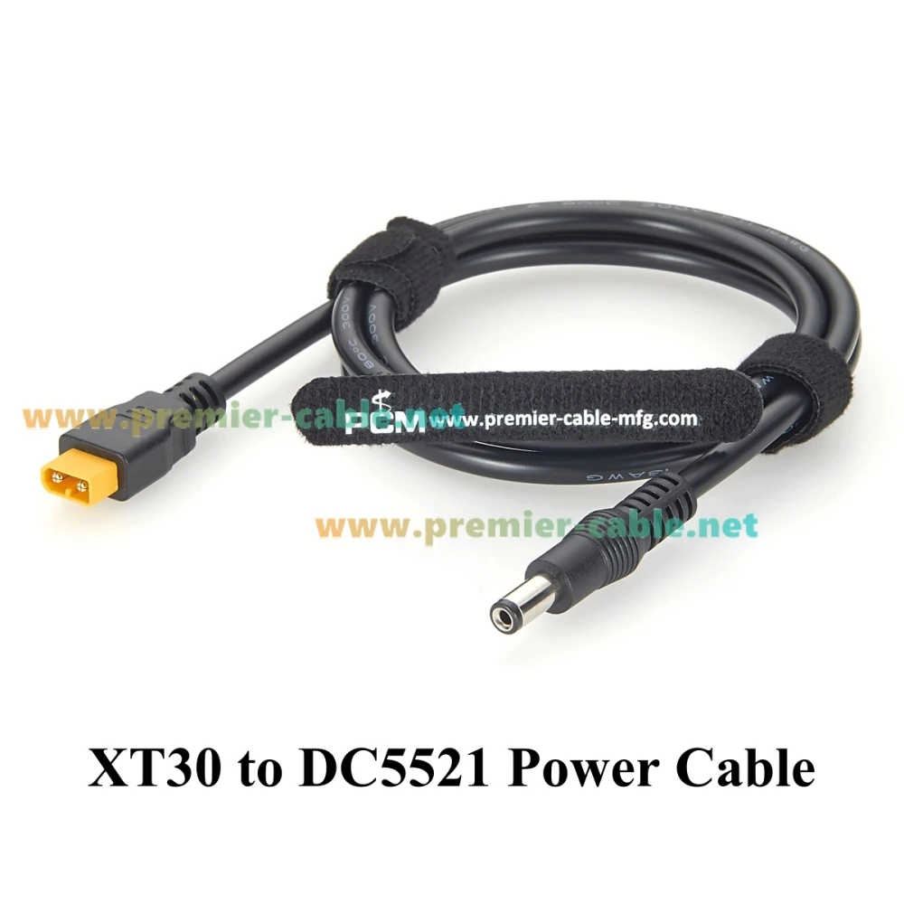 XT30 zu DC5521 Stromkabel 18AWG XT30 Stecker auf DC 5,5x2,1mm Stecker Kabel für RC-Flugzeuge, Raspberry Pi, Solargenerator, CCTV – Detail 5