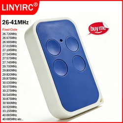Universal Low Frequency Garage Door Remote Control 26mhz to 41mhz Fixed Code Garage Door Keychain Opener for Gate and Barrier