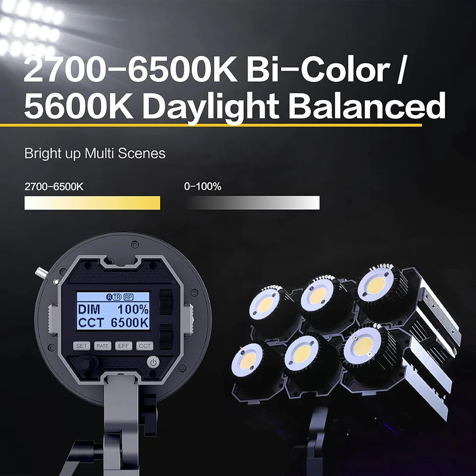 COLBOR CL60 COB video Light Shooting Camera Flash Photography Lighting 2700K-6500K RGB For Youtube tiktok Video Lamp APP Control