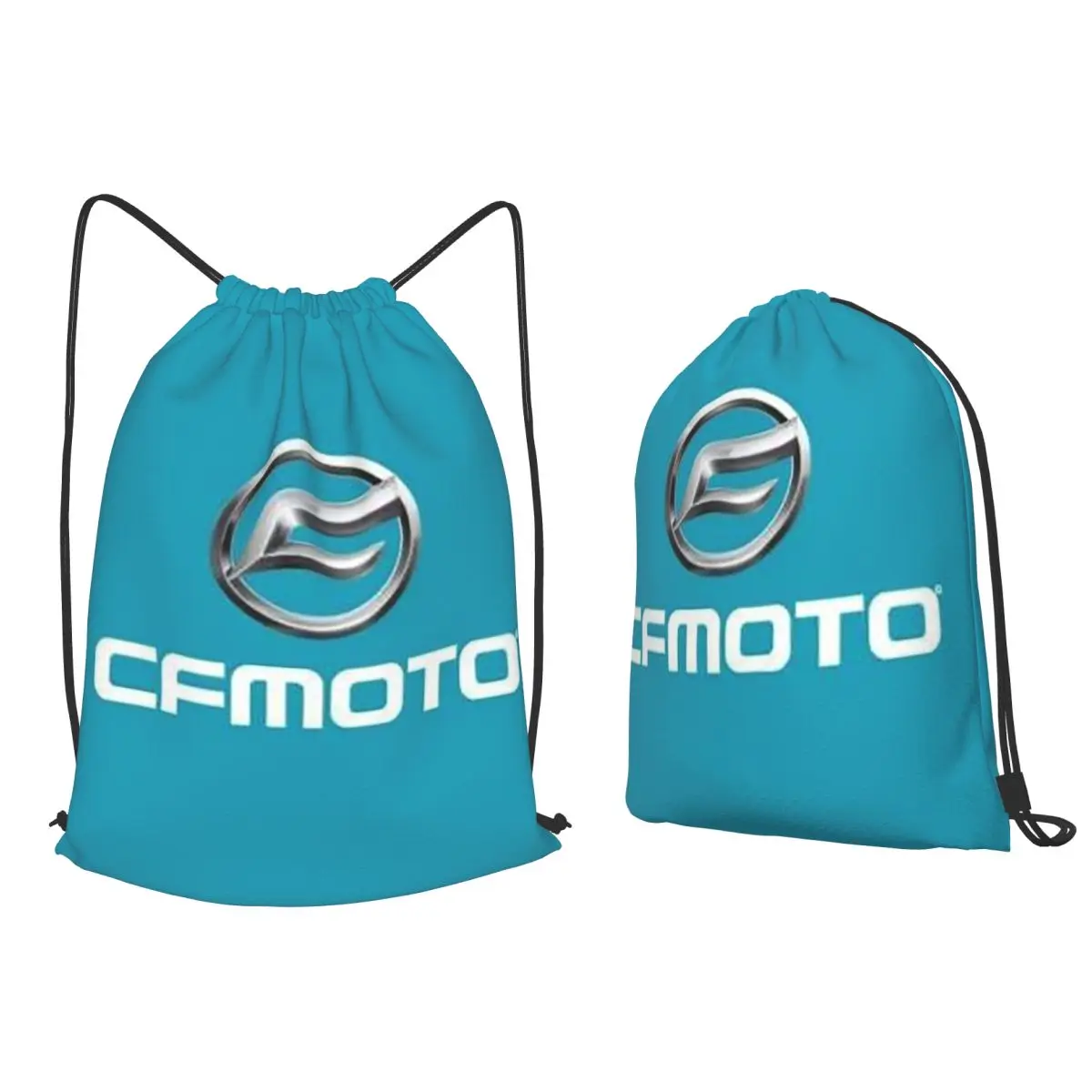 CFMoto Logo Motorcycle Backpacks Fashion Drawstring Bundle Pocket Sundries Bag Book Bags for Travel Students