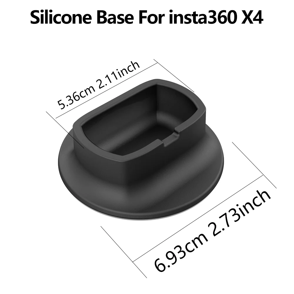Insta 360 X4 Protective Cover Set for Insta360 X4 Silicone Lens Cap & Non-Slip Base Shock Absorption Soft Skin Case