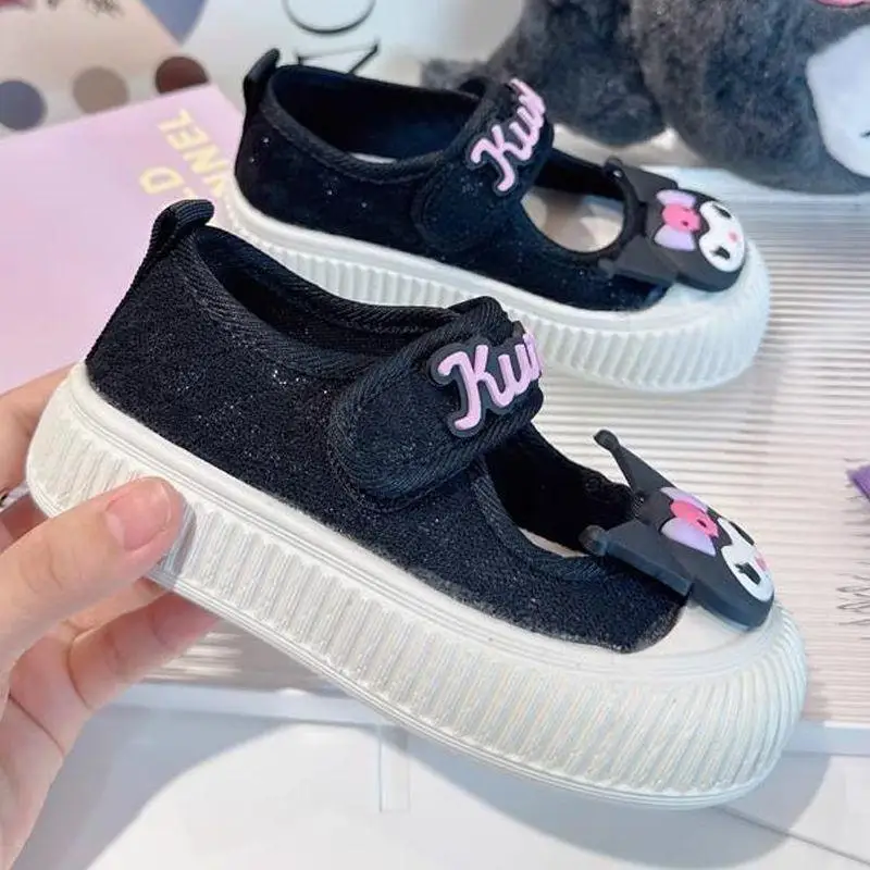 

Sanrios Kuromi Children's Shoes Casual Shoes Children Canvas Shoe Breathable Good-Looking Soft-Soled Shoes Fashion Festival Gift