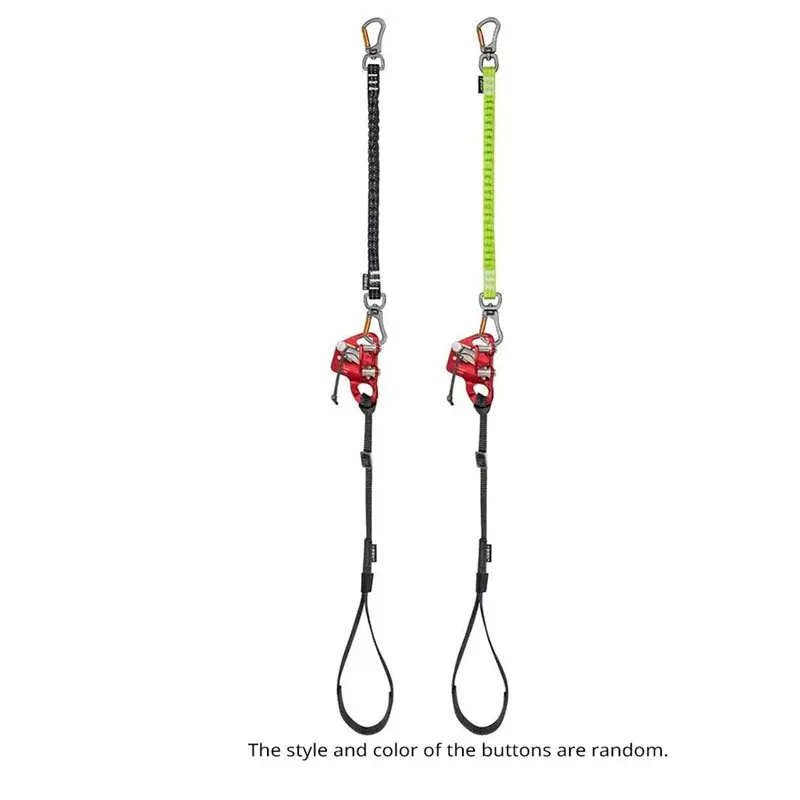 Adventure Knee Ascender Tree Climbing Rope High Altitude Operation Foot Strap Running Rope For Exploring And Climbing Black