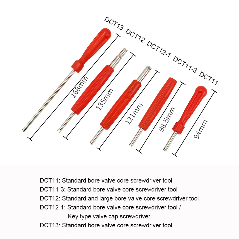 1pc Tire Valve Core Screwdriver Tool Multifunctional Tire Valve Stem Tool Standard & Large Bore Tyre Nipple Core Removal & Inser