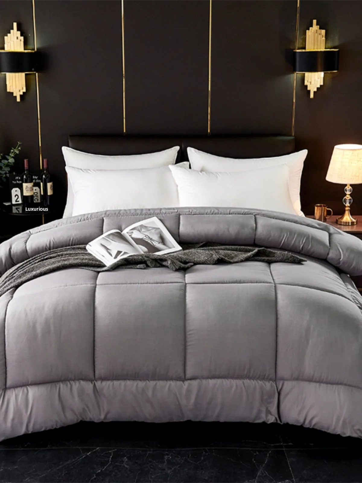 

Five Star Hotel Quali down Alternative Comforter Pure White Fiberfill Blanket for All Seasons Suitable for Inns And Hotels