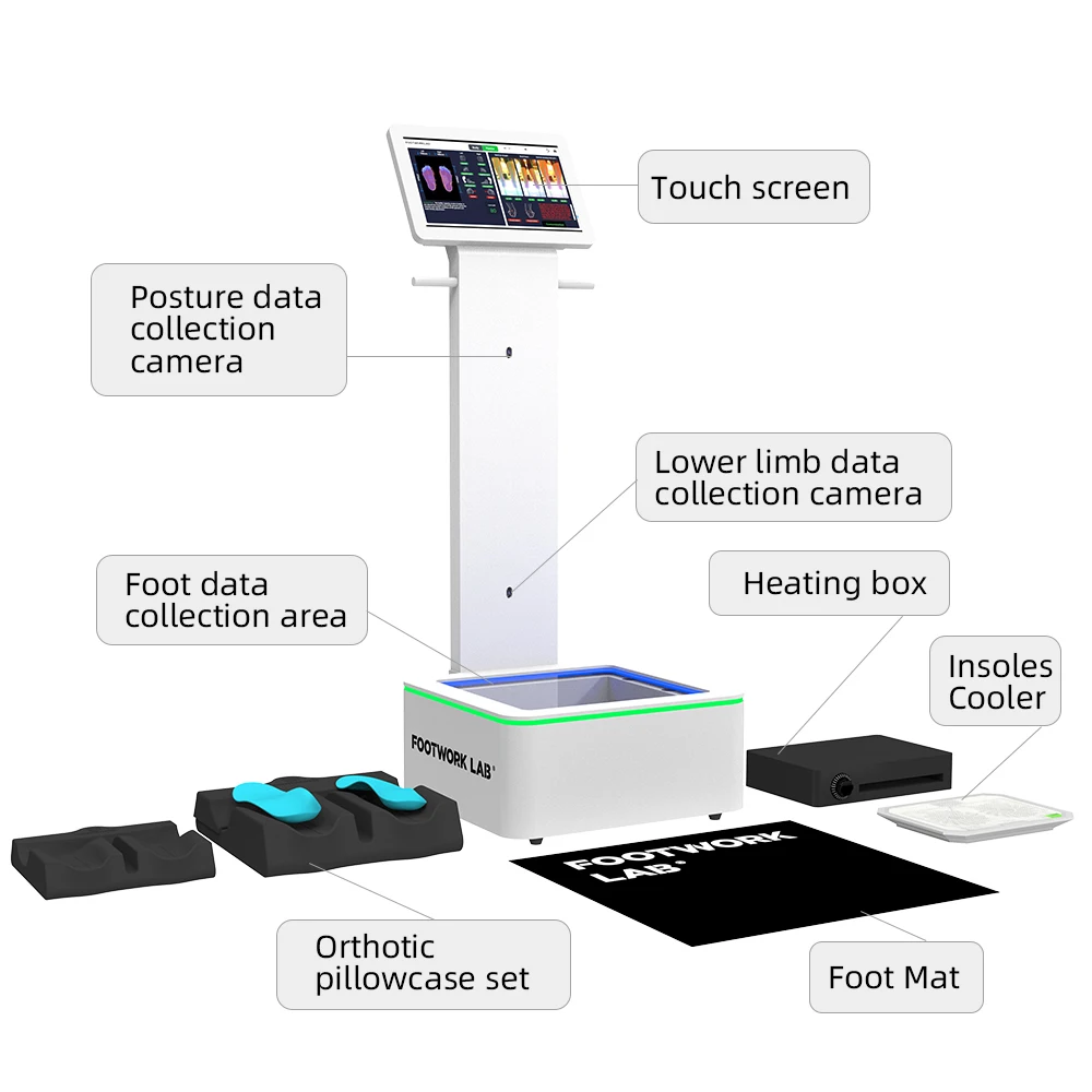 Прямой заводской сканер ног, коррекция осанки, персонализированная вставка для обуви, настройка индивидуальной машины поддержки свода стопы