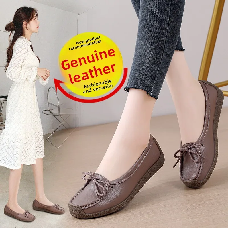 New Simple Korean Women Loafers Sweat Wicking Vamp, Soft Cozy Sole Fit for Four Seasons Daily Casual Daily Wearing