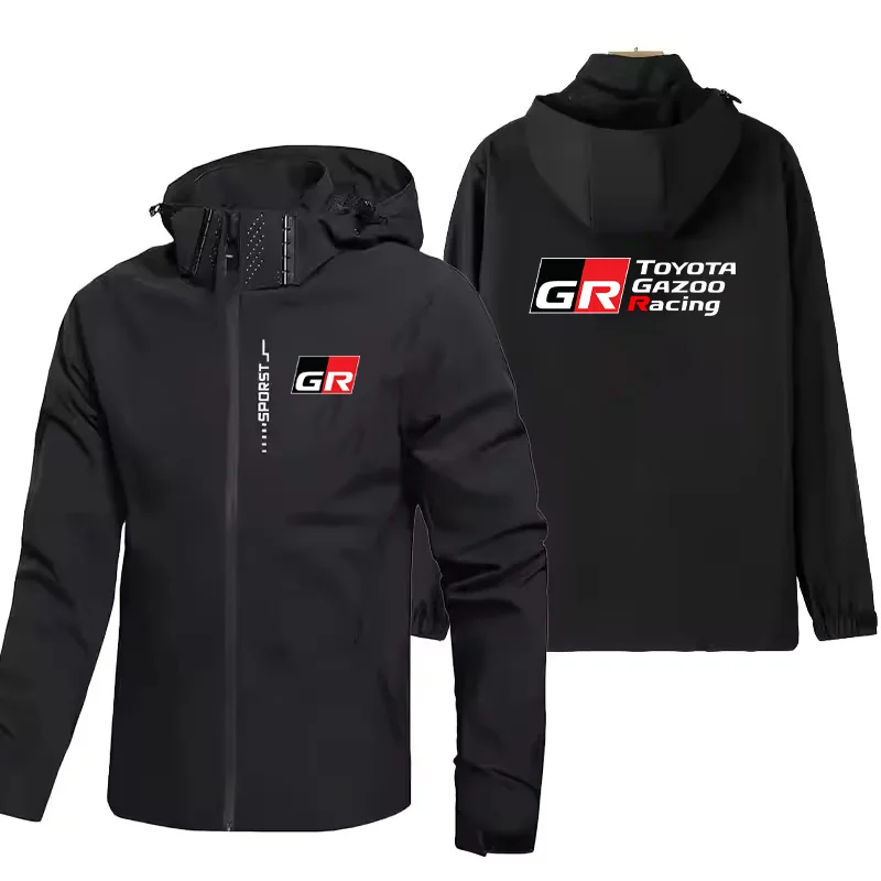 

Toyota GR Gazoo Racing Outdoor Assault Suit Hooded Detachable Windproof Waterproof Unisex Jacket Hiking Suit Zipper Jacket