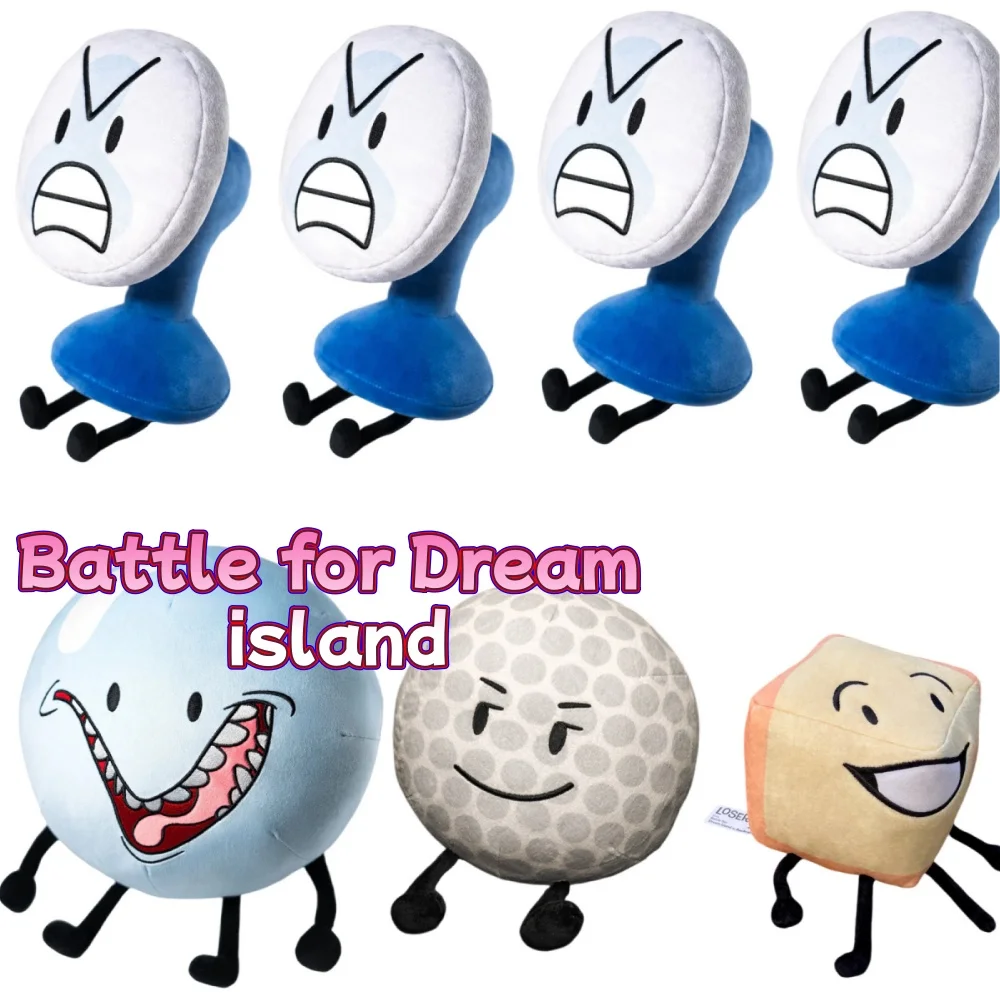 

Прибытие BFDI Battle For Dream Island, плюшевая игрушка 70, мягкая кукла, мягкое животное, X номер, Blintz Block Marker, степлер, картофель фри
