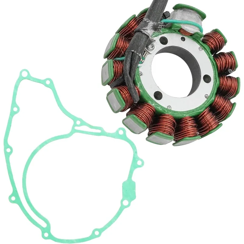 Caltric Stator and Regulator Rectifier with Gasket Compatible With  Big Red 250 Atc250Es 1985-1987 Mitsuba 13 Pols