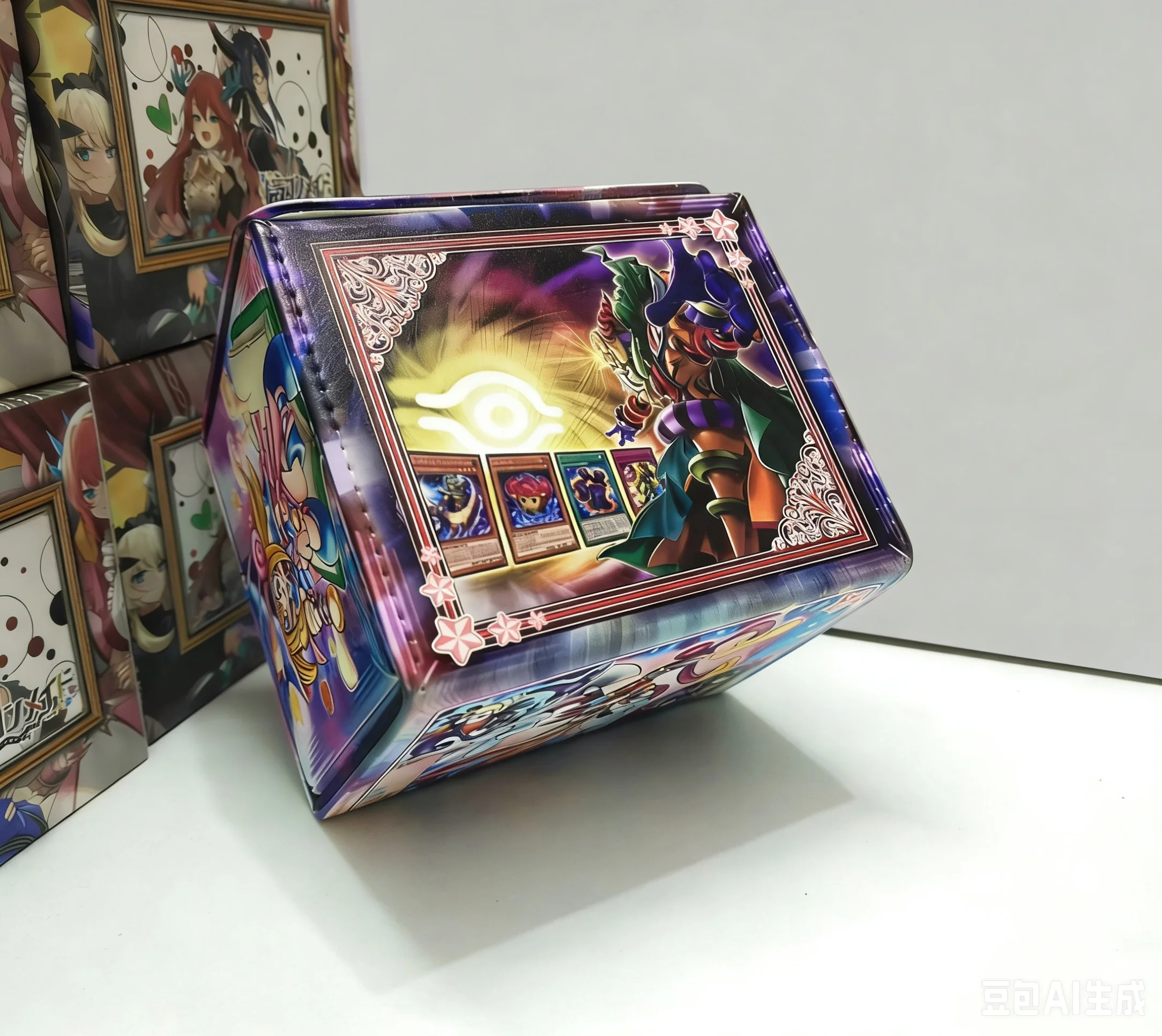yugioh toon deck box Original DIY Yugioh Toon World Deck Box Yu-Gi-Oh! TCG OCG PTCG Trading  Cards Pu Leather Storage Box 100+